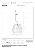 Wisząca Lampa Ogrodowa Czarna Boho NERIDA 03844/01/30 LUCIDE